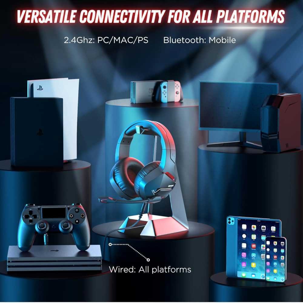 Wireless Gaming Headset for PC, PS4, PS5, and More | TekChoice Electronics