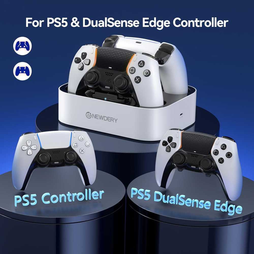 Dual Controller Charging Dock for PS5 + DualSense Edge Controller | TekChoice Electronics