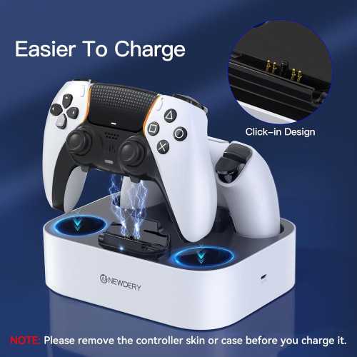 Dual Controller Charging Dock for PS5 + DualSense Edge Controller | TekChoice Electronics