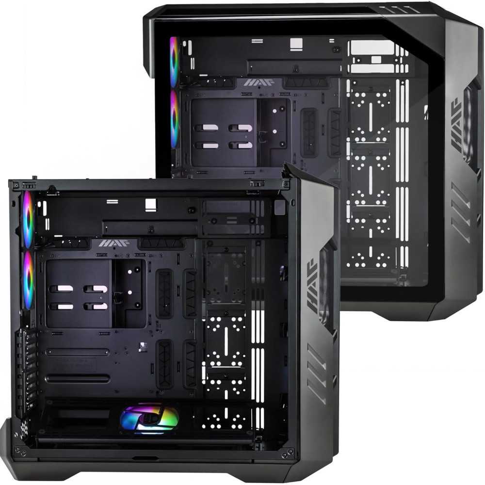 HAF 700 E-ATX PC Case with Dual 200mm Sickleflow Fans and Connectivity ...