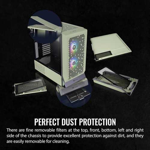 Ceres 300 Matcha Green Mid Tower E-ATX PC Case | TekChoice Electronics