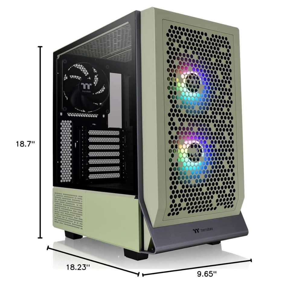 Ceres 300 Matcha Green Mid Tower E-ATX PC Case | TekChoice Electronics