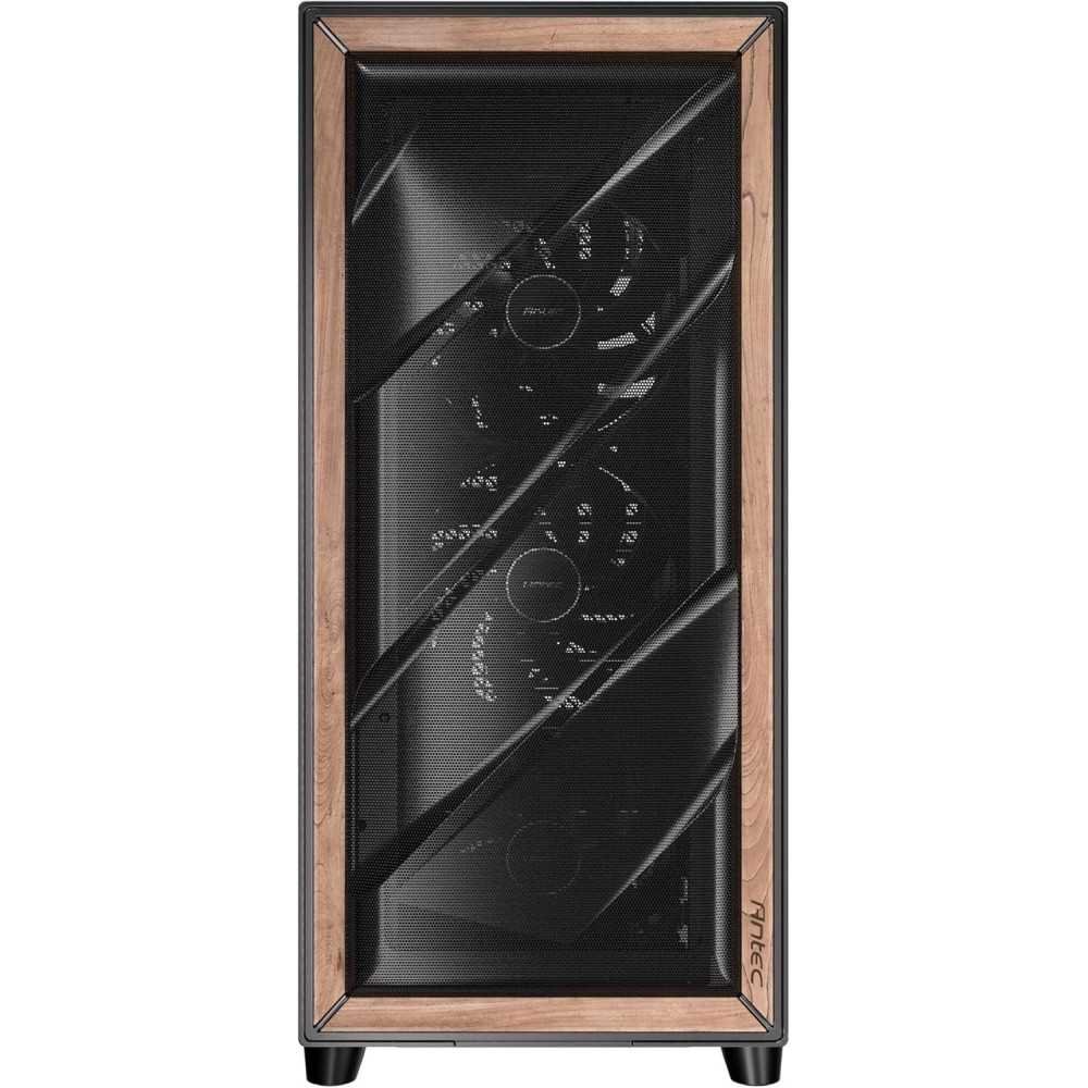 Flux Pro High-Airflow E-ATX PC Case with Unique Birch Wood Front Panel and Advanced Features | TekChoice Electronics