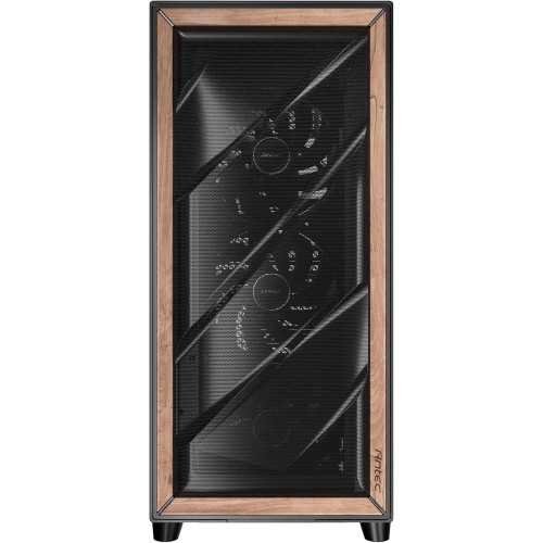 Flux Pro High-Airflow E-ATX PC Case with Unique Birch Wood Front Panel and Advanced Features | TekChoice Electronics