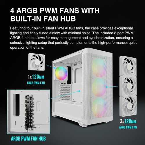 360mm AIO Compatible ATX Mid Tower PC Case | TekChoice Electronics