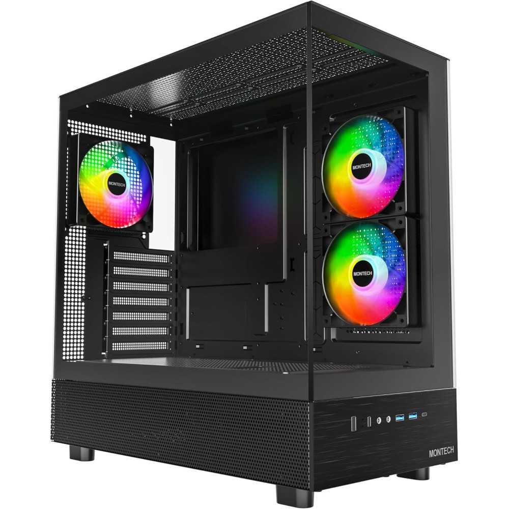 XR ATX Mid-Tower Gaming Case with ARGB Fans and Dual Tempered Glass Panels | TekChoice Electronics XR ATX Mid-Tower Gaming Case with ARGB Fans and Dual Tempered Glass Panels | TekChoice Electronics