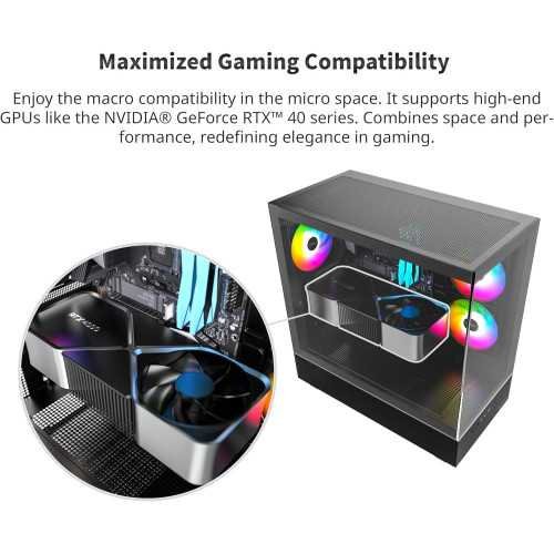 XR ATX Mid-Tower Gaming Case with ARGB Fans and Dual Tempered Glass Panels | TekChoice Electronics