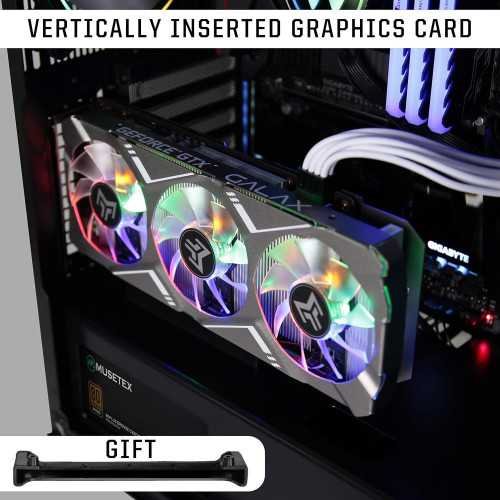 BX6-MS6 ATX Mid Tower Gaming PC Case with ARGB Fans, Voice Control, and Dual Glass Panels | TekChoice Electronics