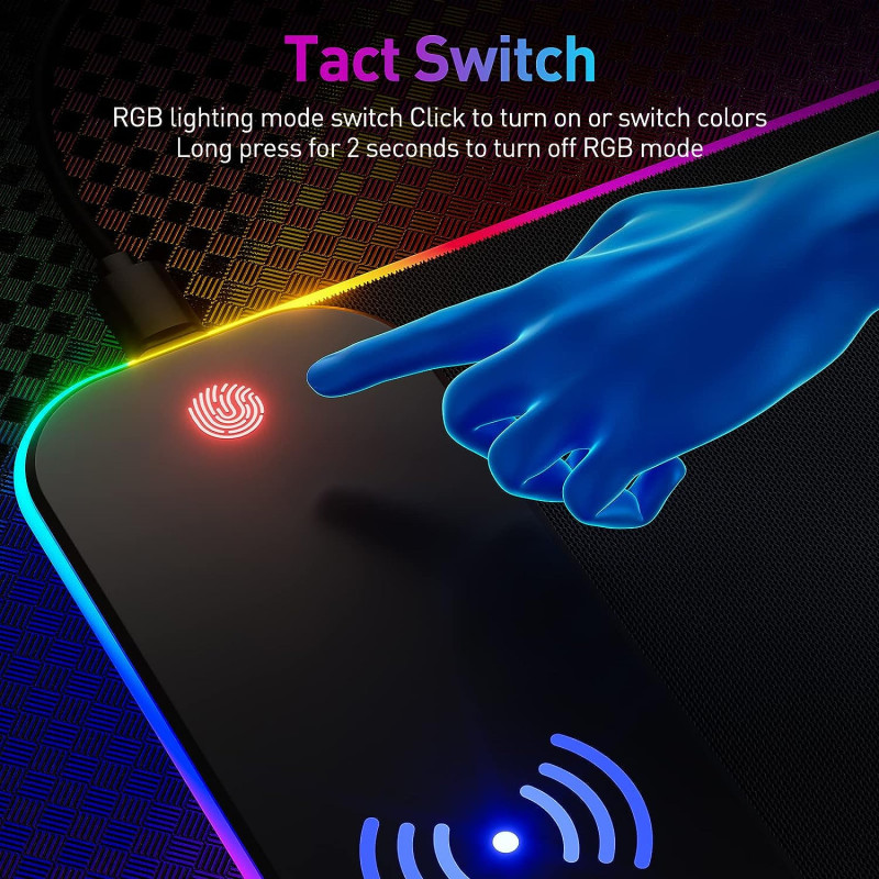 Wireless Charging RGB - Gaming Mouse Pad