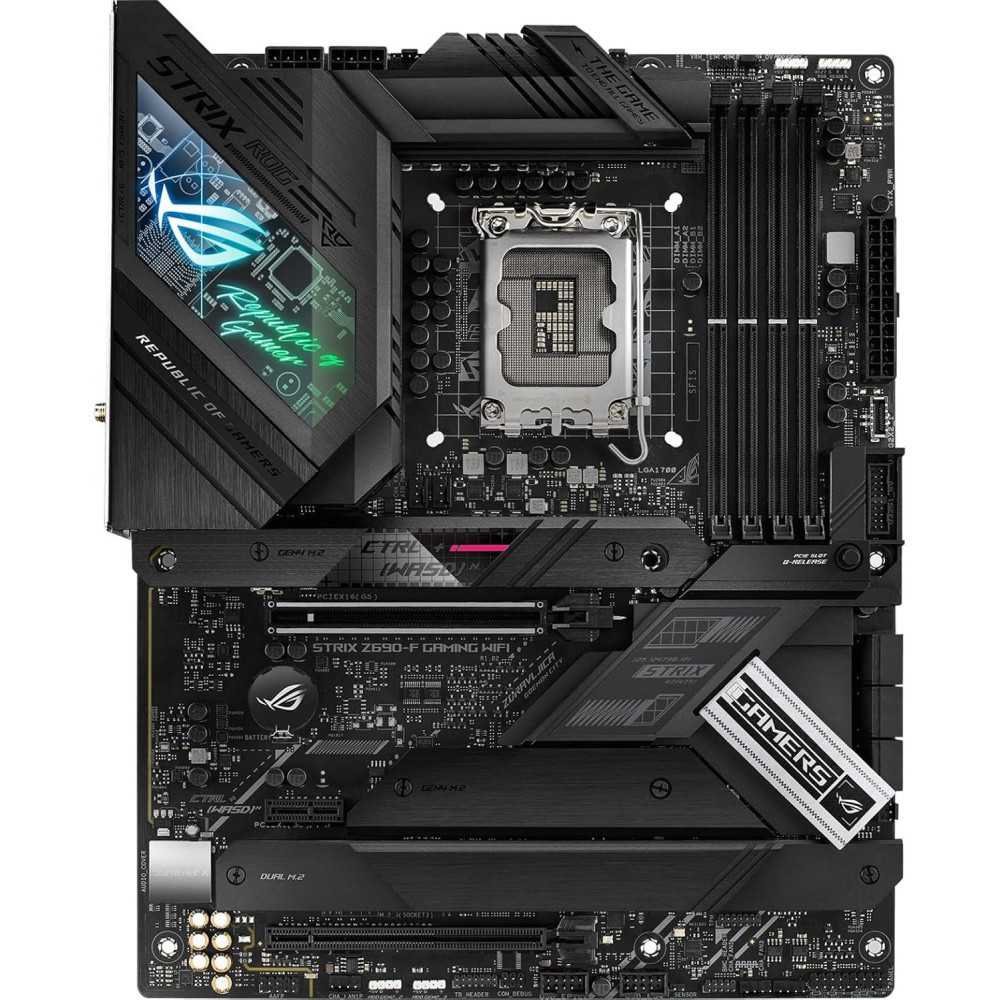 (LGA 1700) ROG Strix Z690-F Motherboard for Intel 12th Gen with Lightning-Fast Connectivity and Superior Performance Features | TekChoice Electronics