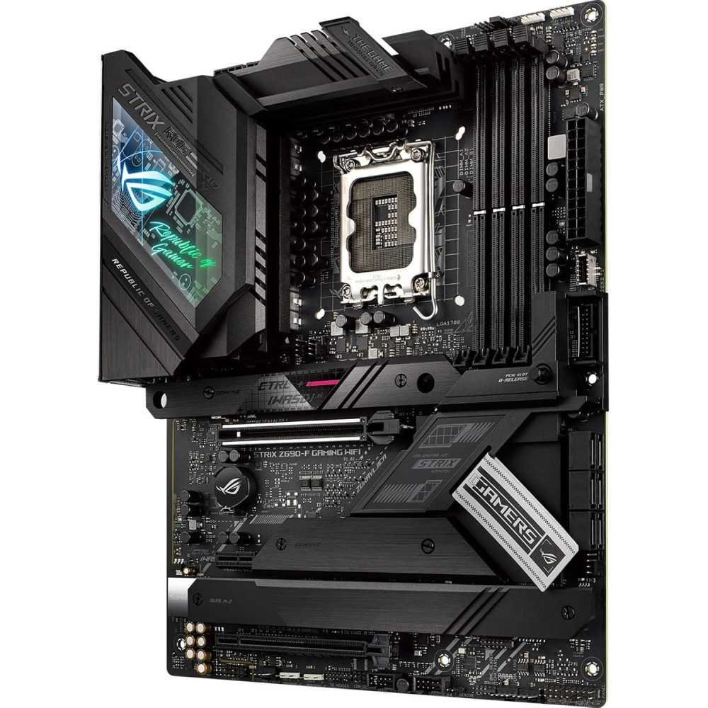 (LGA 1700) ROG Strix Z690-F Motherboard for Intel 12th Gen with Lightning-Fast Connectivity and Superior Performance Features | TekChoice Electronics