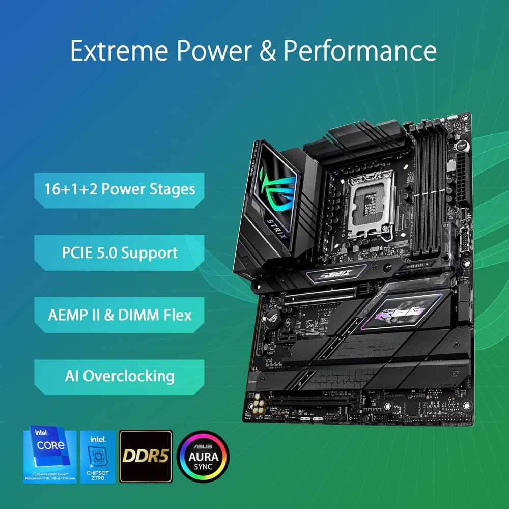(LGA 1700) ASUS ROG Strix Z790-F Gaming WiFi II Motherboard | TekChoice Electronics