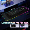 15W Wireless Charging and RGB LED Lighting - Gaming Mouse Pad