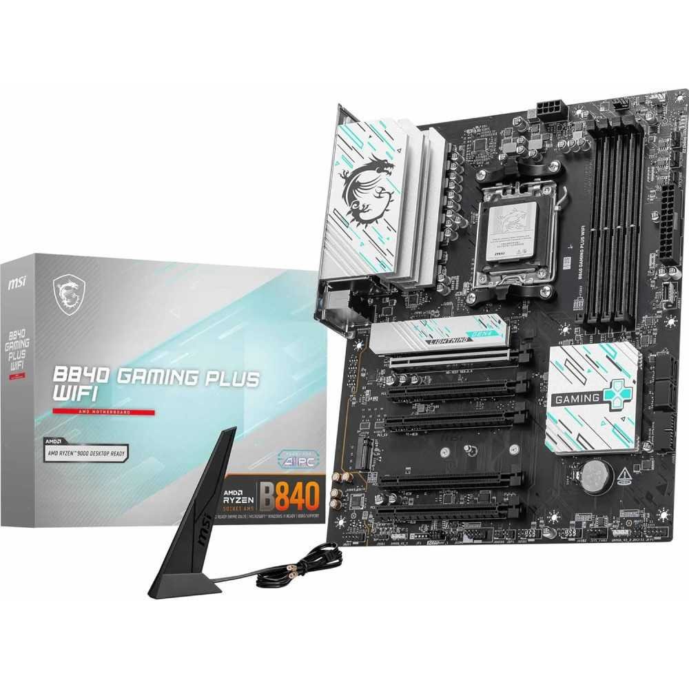 (AM5) MSI B840 Gaming Plus Motherboard for AMD Ryzen 9000/8000/7000 Processors, DDR5 Memory Boost, and Lightning-Fast | TekChoice Electronics (AM5) MSI B840 Gaming Plus Motherboard for AMD Ryzen 9000/8000/7000 Processors, DDR5 Memory Boost, and Lightning-Fast | TekChoice Electronics