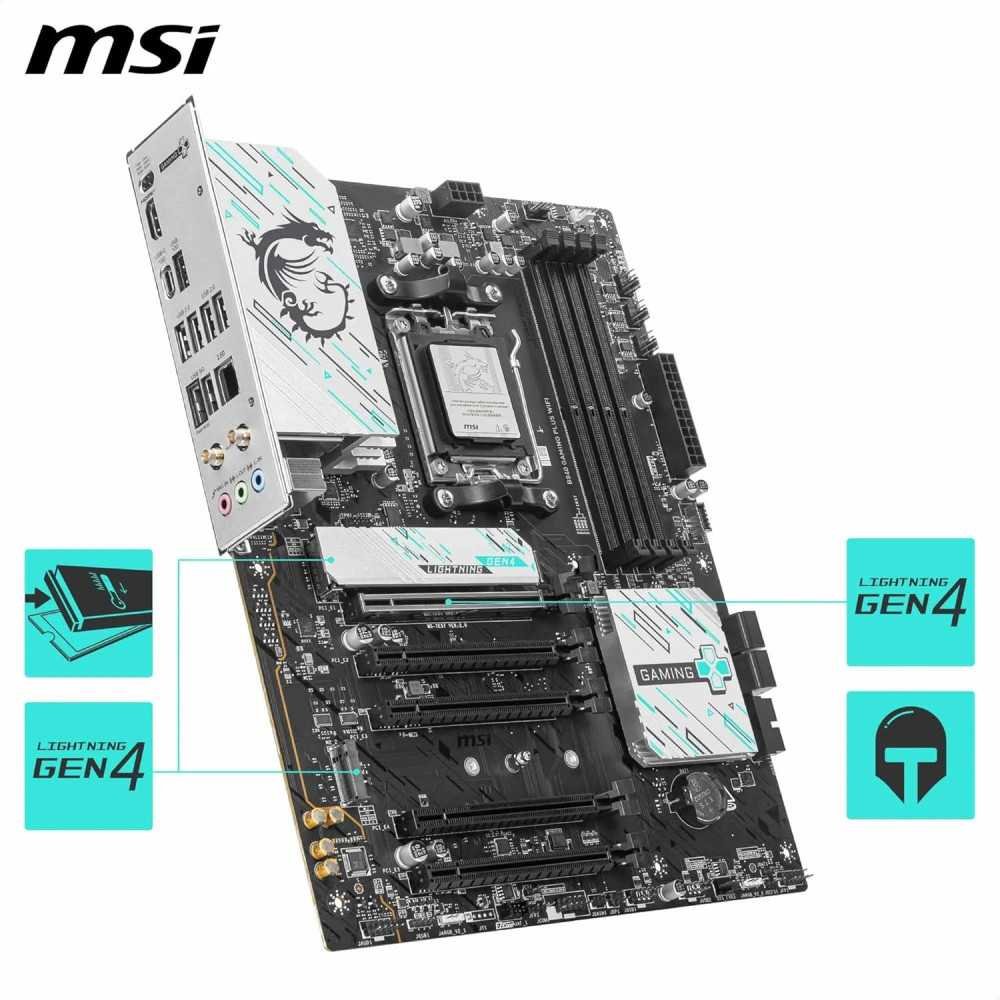 (AM5) MSI B840 Gaming Plus Motherboard for AMD Ryzen 9000/8000/7000 Processors, DDR5 Memory Boost, and Lightning-Fast | TekChoice Electronics