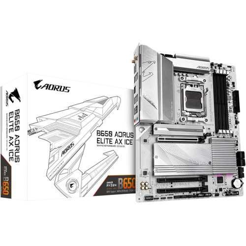 (AM5) GIGABYTE B650 AORUS Elite AX A Snow-White Marvel of Speed, Connectivity, and Durability | TekChoice Electronics