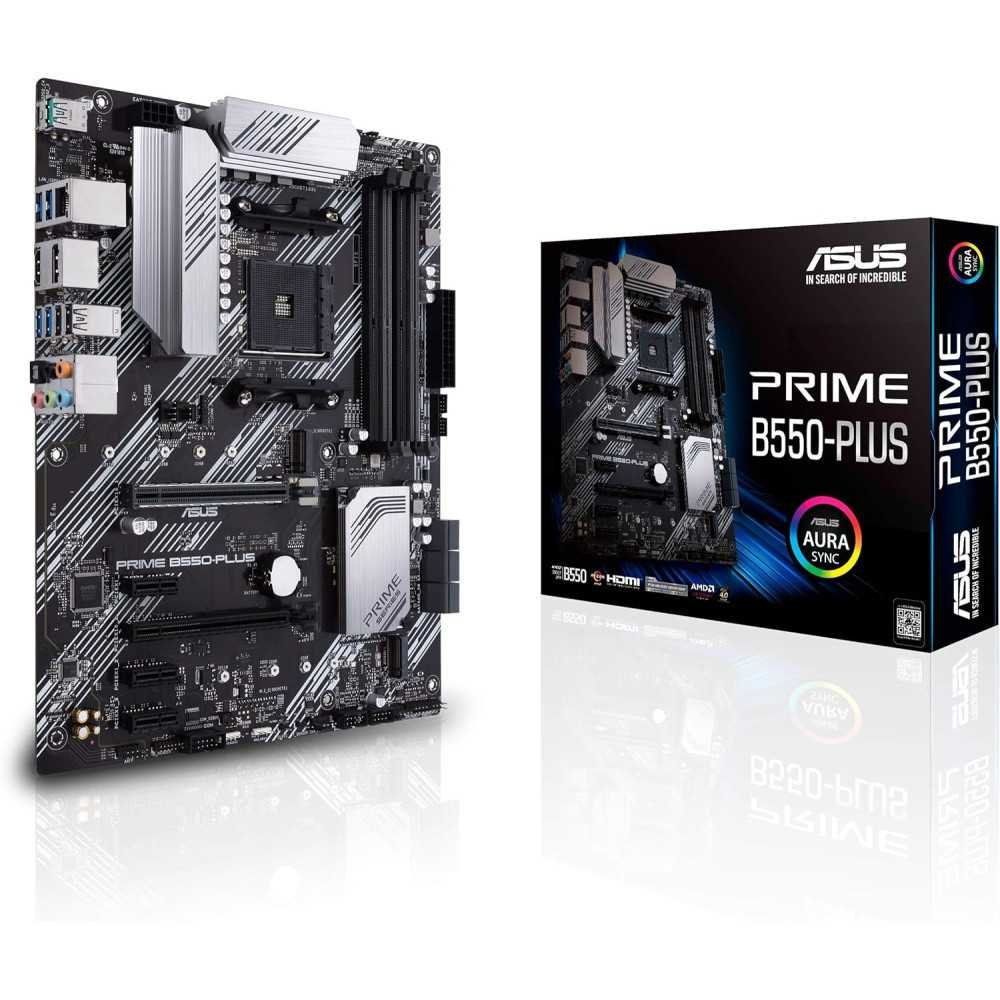 (AM5) ASUS Prime B550-PLUS AMD AM4 Motherboard for Zen 3 Ryzen 5000 & 3rd Gen Ryzen