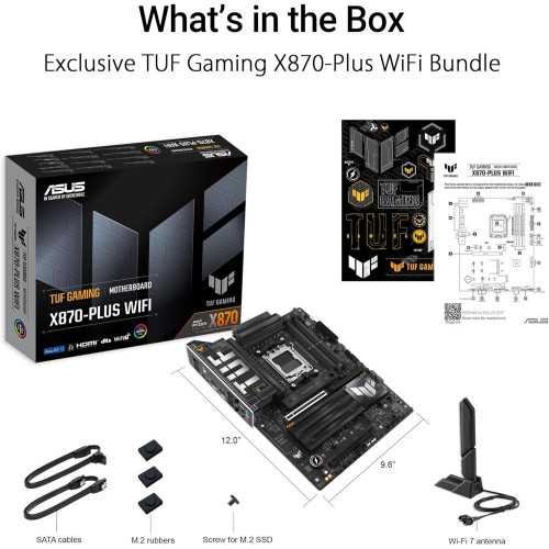 (AM5) ASUS TUF Gaming X870-PLUS WiFi AMD X870 ATX Motherboard | TekChoice Electronics