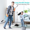 Long Handle Heavy Duty Broom, Dustpan w/ Teeth - Broom and Dustpan Set