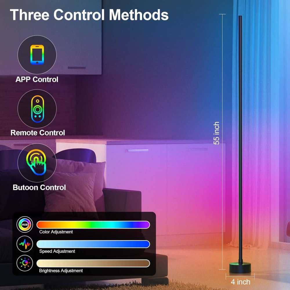 Smart RGB LED Corner Lamp for Modern Living | TekChoice Electronics