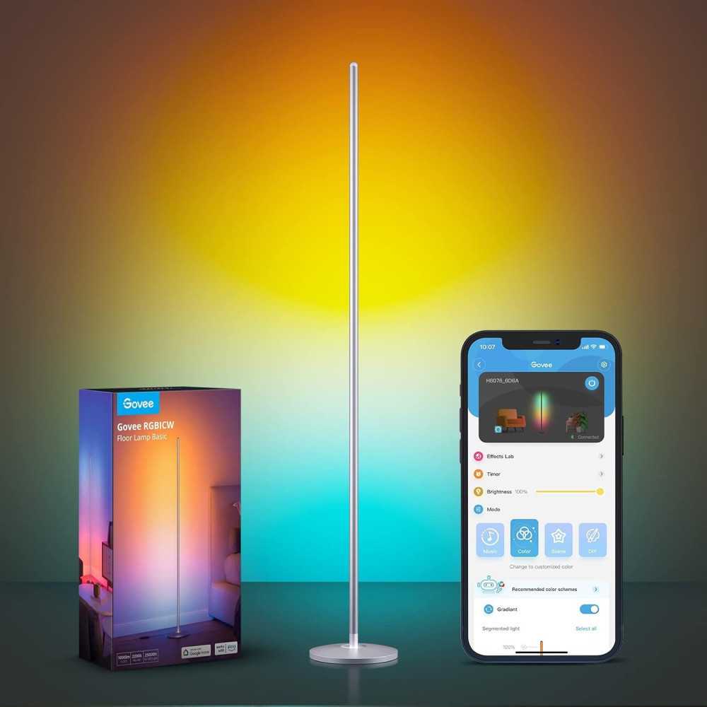 Smart RGBIC Floor Lamp with Alexa Integration | TekChoice Electronics Smart RGBIC Floor Lamp with Alexa Integration | TekChoice Electronics