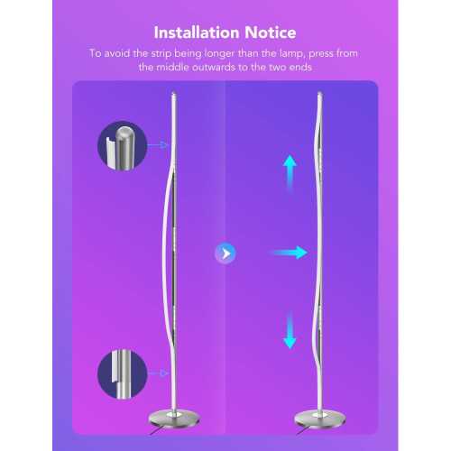Smart RGBIC Floor Lamp with Alexa Integration | TekChoice Electronics
