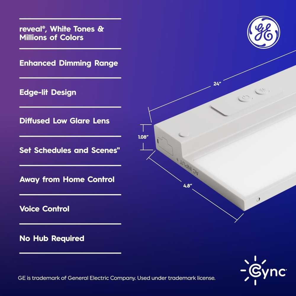 GE Cync Reveal HD+ Smart Undercabinet Light Fixture | TekChoice Electronics