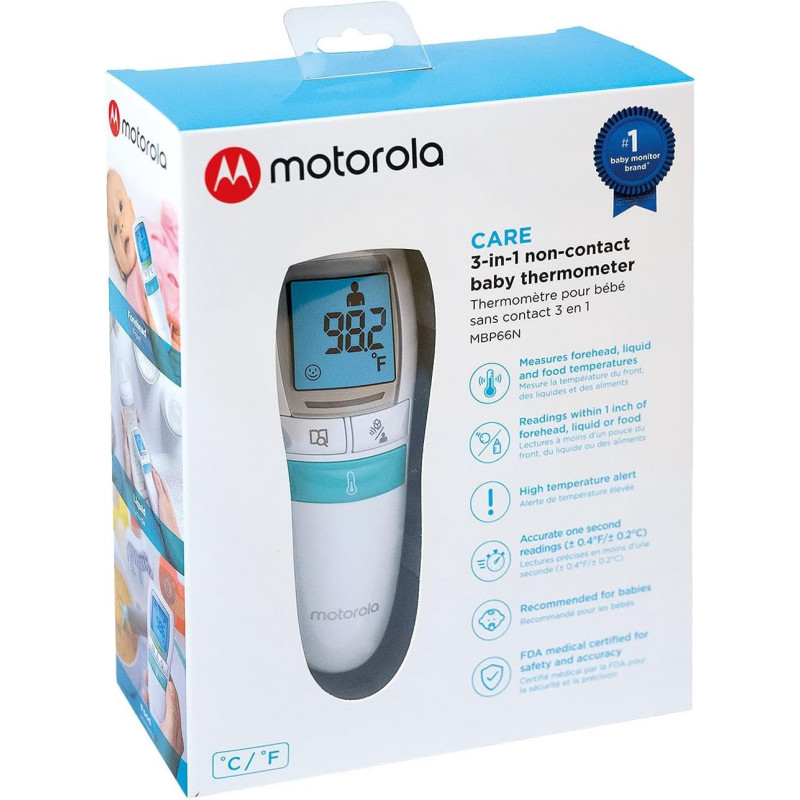 Motorola CARE 3-in-1 Non-Contact Digital Baby Forehead Thermometer