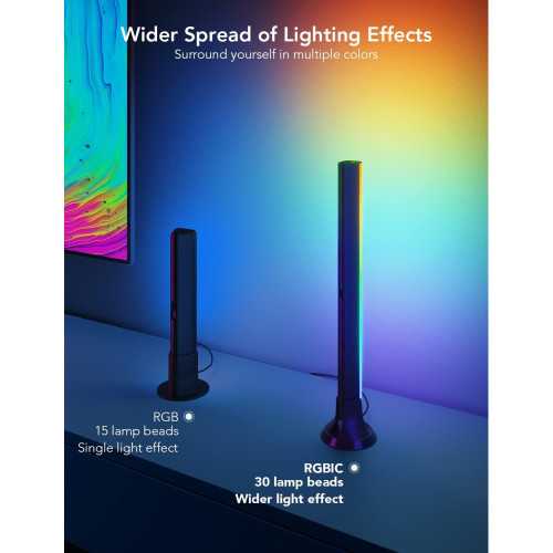 Govee RGBIC 15 inch WiFi Smart Light Bars | TekChoice Electronics