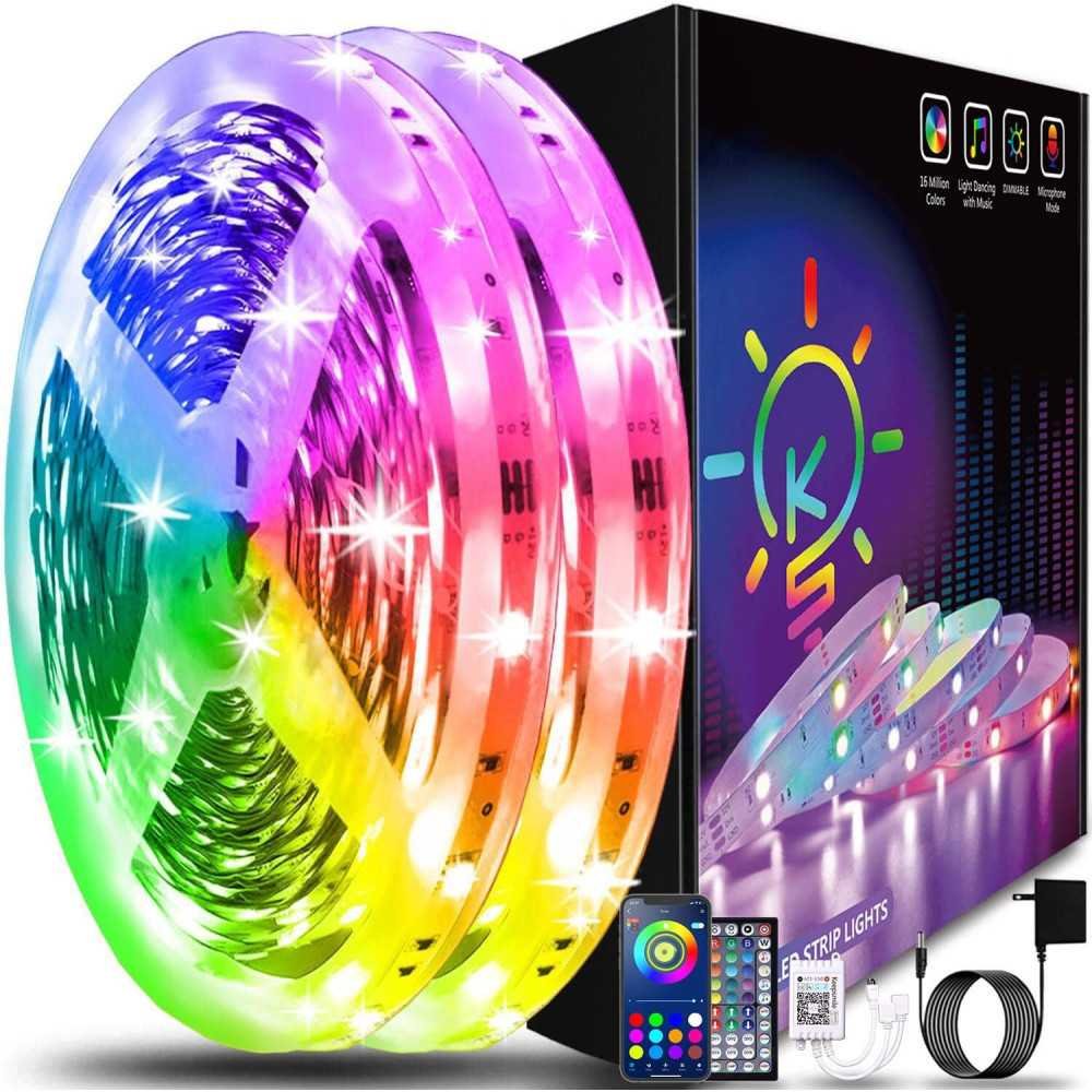 Smart RGB LED Strips Synced with Music via Bluetooth | TekChoice Electronics