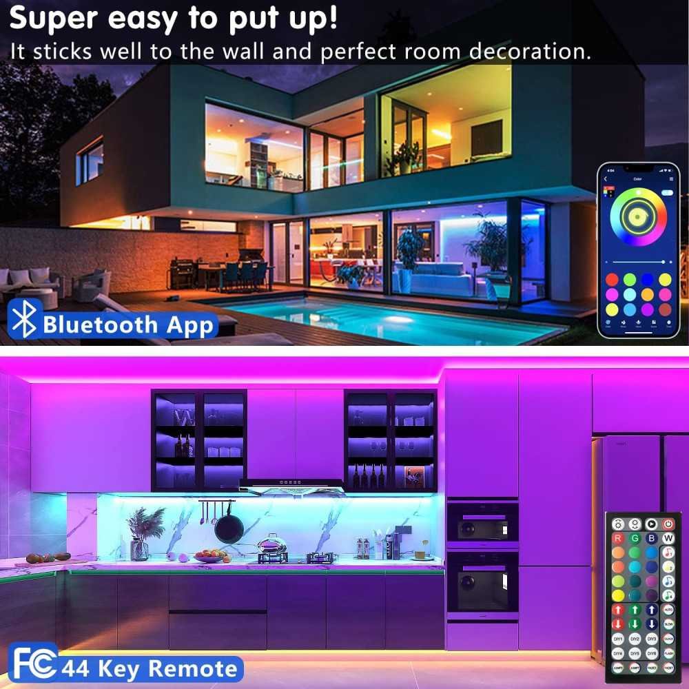 Smart RGB LED Strips Synced with Music via Bluetooth | TekChoice Electronics