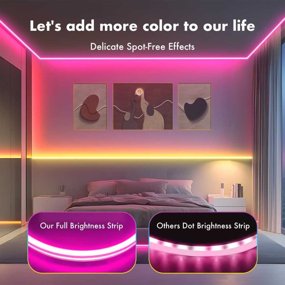 Smart RGB Neon Rope Lights for Endless Colorful Creations in Bedroom, Living Room, Gaming Area, and Party Decor | TekChoice Electronics