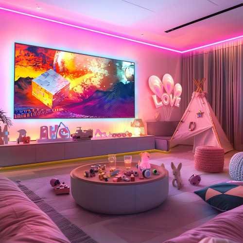 Smart RGB Neon Rope Lights for Endless Colorful Creations in Bedroom, Living Room, Gaming Area, and Party Decor | TekChoice Electronics