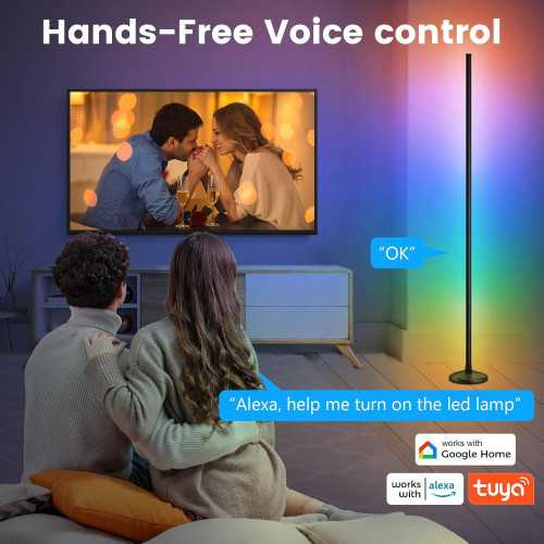 Smart LED Corner Floor Lamp for Modern Living and Gaming Rooms | TekChoice Electronics