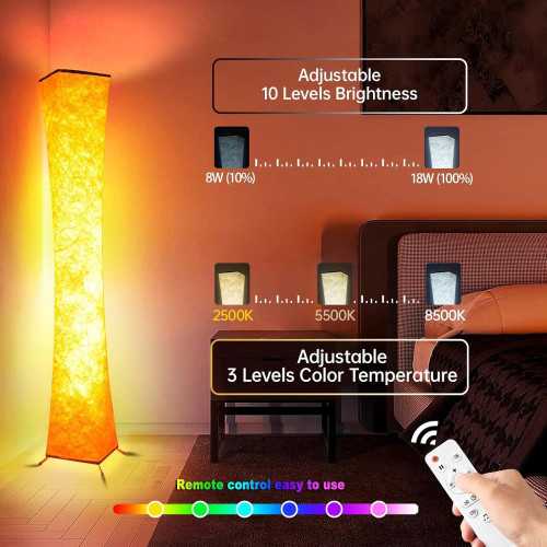 Smart RGB LED Corner Lamp with Music Sync and Custom Color Options | TekChoice Electronics