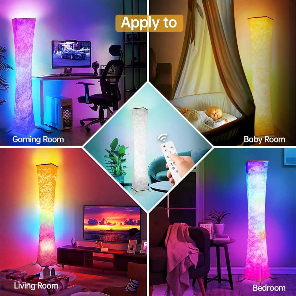 Smart RGB LED Corner Lamp with Music Sync and Custom Color Options | TekChoice Electronics