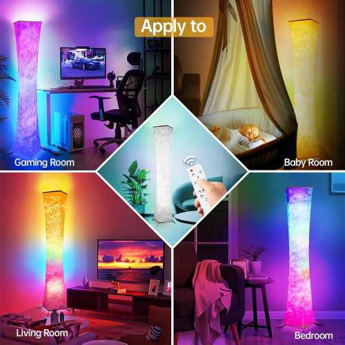 Smart RGB LED Corner Lamp with Music Sync and Custom Color Options | TekChoice Electronics