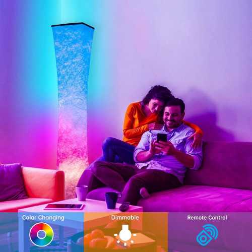 Smart RGB LED Corner Lamp with Music Sync and Custom Color Options | TekChoice Electronics