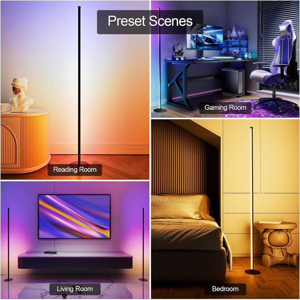Smart Dual Light Control Corner Floor Lamps | TekChoice Electronics