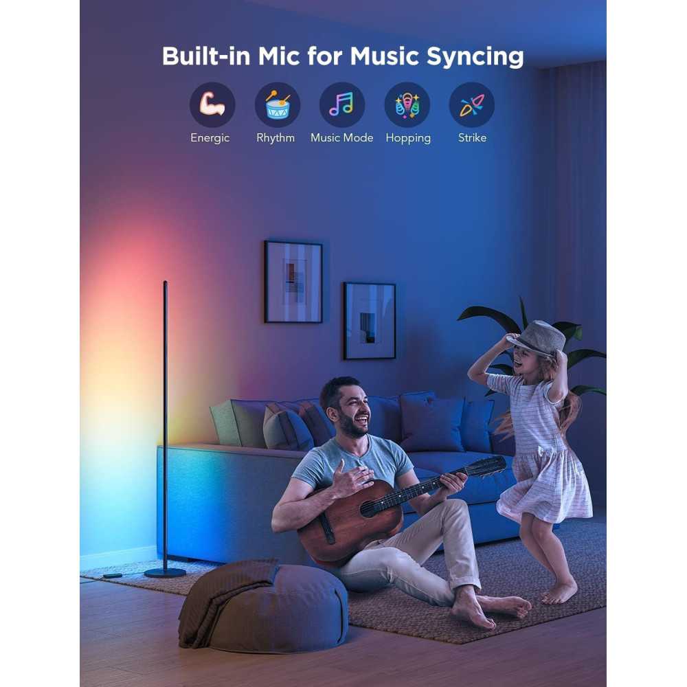 Govee RGBIC Floor Lamps - Smart Voice-Controlled Lighting Duo | TekChoice Electronics