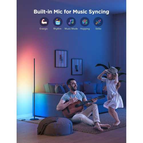 Govee RGBIC Floor Lamps - Smart Voice-Controlled Lighting Duo | TekChoice Electronics