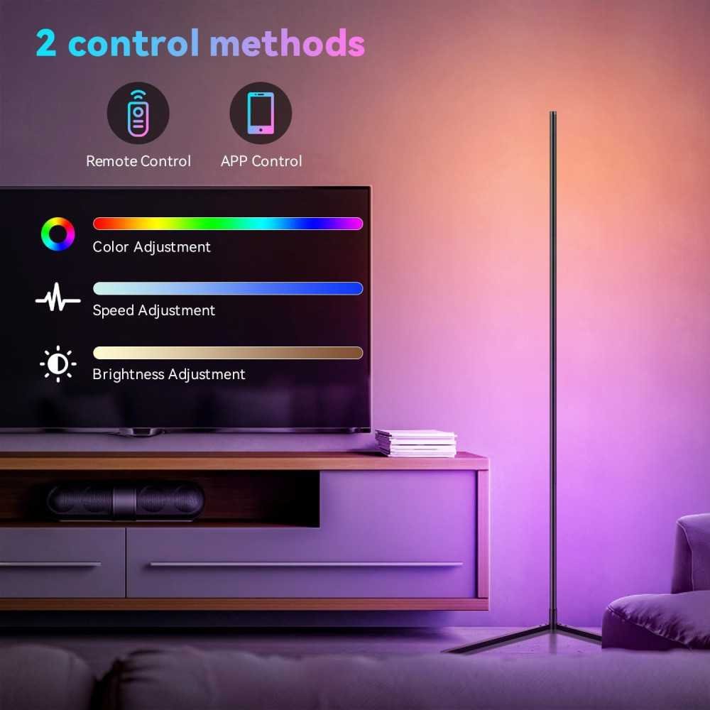 Smart RGB Corner Floor Lamp for Lighting Control and Customization | TekChoice Electronics