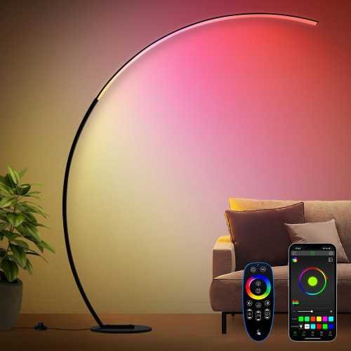 RGB Smart LED Floor Lamp with Remote Control and Music Sync | TekChoice Electronics