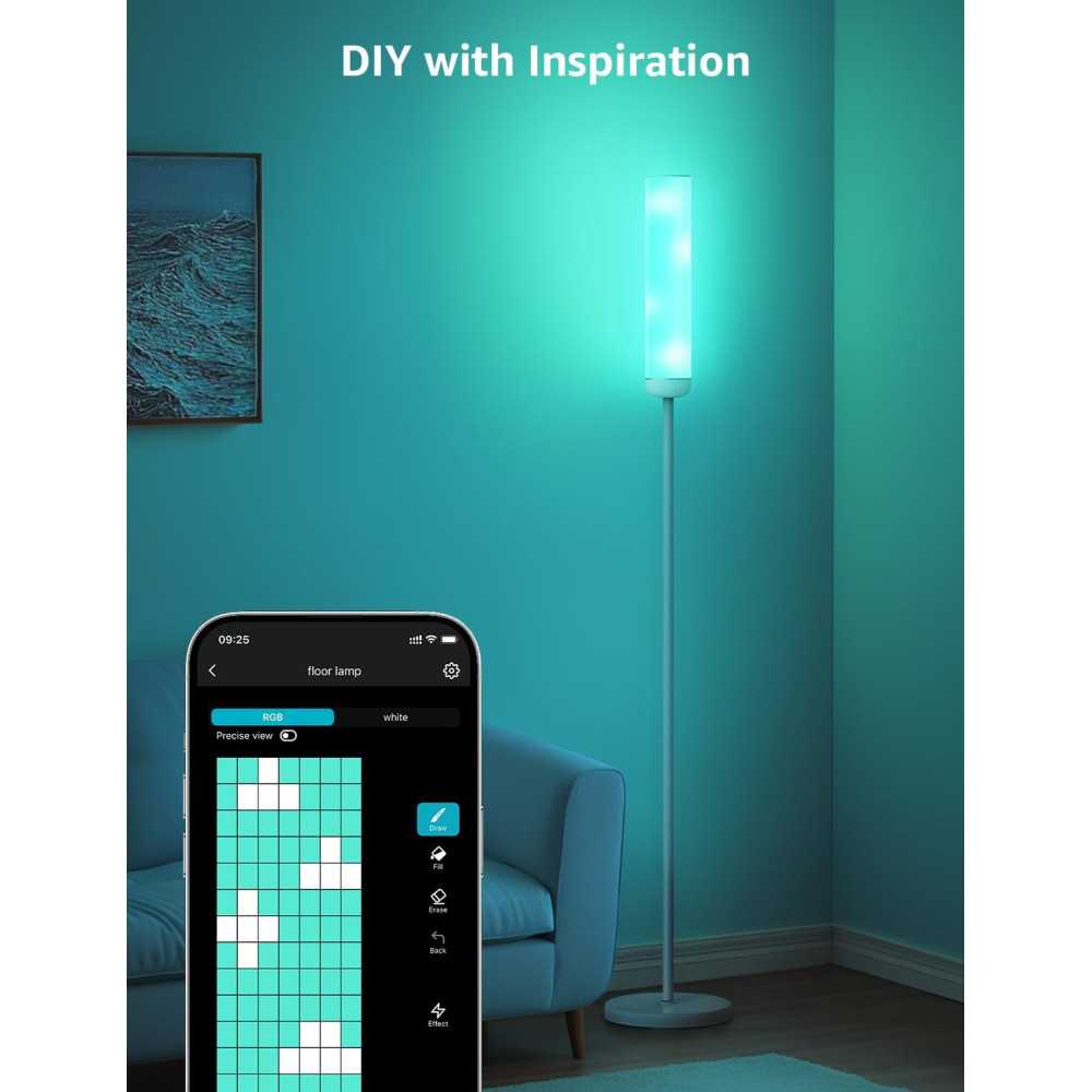 Smart LED Floor Lamp with AI Integration and Music Sync | TekChoice Electronics