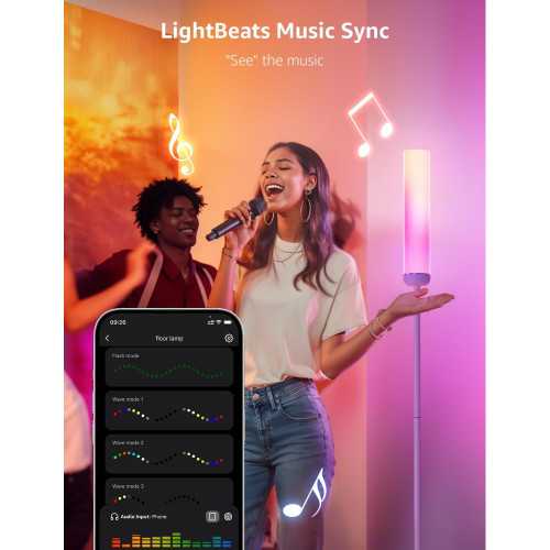 Smart LED Floor Lamp with AI Integration and Music Sync | TekChoice Electronics
