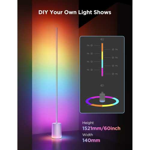 Smart RGBIC Floor Lamp with Music Sync and Scene Modes | TekChoice Electronics
