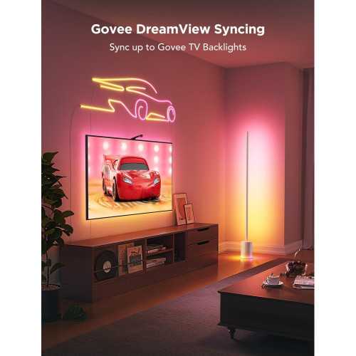 Smart RGBIC Floor Lamp with Music Sync and Scene Modes | TekChoice Electronics
