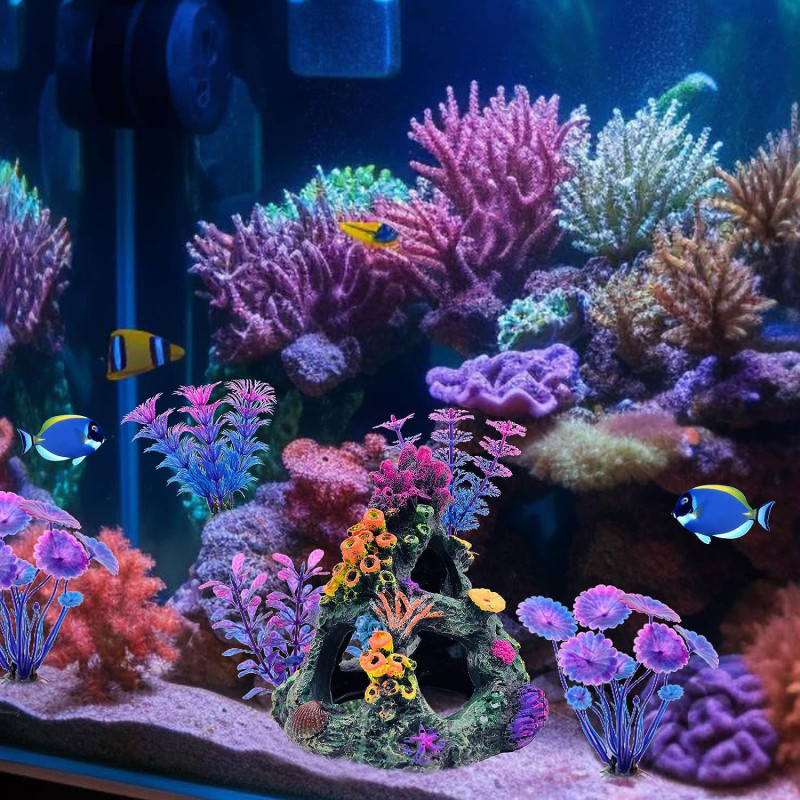 Aquarium Colorful Coral Reef Set