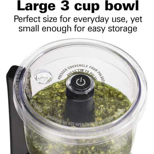 Hamilton Beach 3-Cup Electric Vegetable Chopper & Mini Food Processor | TekChoice Electronics