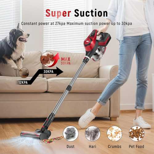 Cordless Vacuum Cleaner for Pet Hair, Carpet, and Hardwood Floors | TekChoice Electronics